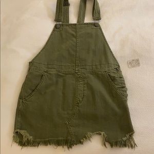 Free people denim overalls dress